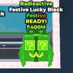 Festive Lucky Block Radioactive Festive and secury (Festive персонаж)