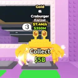Gold Craburger 7.4 M s (NO TACO TRAIT) (Секретный персонаж)