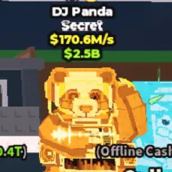 GOLD DJ Panda 170M s with 2 Trait (Секретный персонаж)