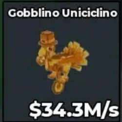 Gold Gobblino Uniciclino 34.3 M s - Quick (Секретный персонаж)