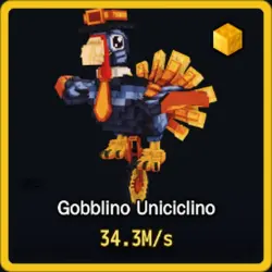 Gold Gobblino Uniciclino 34.3M s (Секретный персонаж)