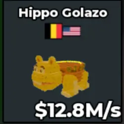 Gold Hippo Golazo 12.8 M s - Quick (Секретный персонаж)