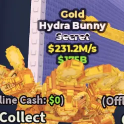 Gold Hydra Bunny 231.2m s (Секретный персонаж)