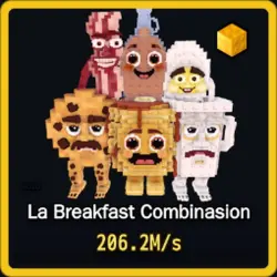 Gold La Breakfast Combinasion 206.2M s (Секретный персонаж)