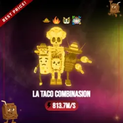 Gold La Taco Combinasion 813.7M s Meowl Trait (Секретный персонаж)