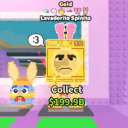 Gold Lavadorito Spinito 1.1 B s (6 Traits) (Orange EGG Trait) (NO Taco Trait) (Секретный персонаж)