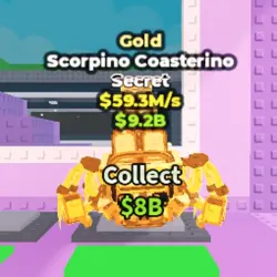 Gold Scorpino Coasterino 59.3 M s (Секретный персонаж)