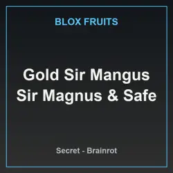 Gold Sir Mangus Sir Magnus & Safe (Секретный персонаж)