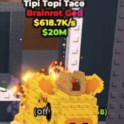 Gold Tipi Topi Taco - 618.7K s - God - Fire (Brainrot God персонаж)