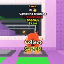 Lava Gattatino Nyanino 560 K s (2 TRAITS) (Brainrot God персонаж)