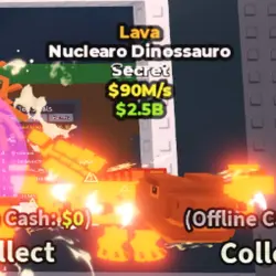 Lava Nuclearo Dinossauro 90m s (Секретный персонаж)