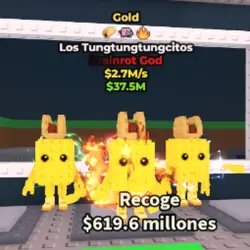 Los Tungtungtungcitos Gold 2.7M s Mutation Taco, NyanCat and Fire - God 3 Mutation