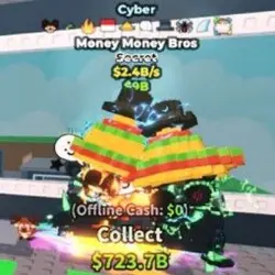 Money Money Bros 2.4B s Cyber 10 trait ( Rare Trait Reindeer! ) (Секретный персонаж)