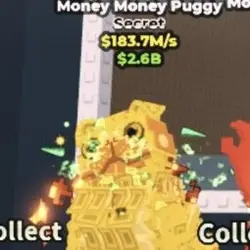 Money Money Puggy 183,7M s GOLD (Секретный персонаж)