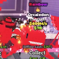 Orcaledon - Rainbow - Fire - $600M s (Секретный персонаж)