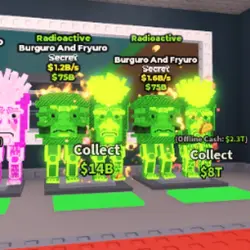 Radioactive 1x random Burguro and Fryuro 1.2 - 1.6B s (Секретный персонаж)