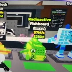 Radioactive Fishboard for craft (Секретный персонаж)
