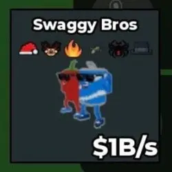 SWAGGY BROS [500 M s ] with Christmas trait , Reindeer trait , Spider trait and Fire trait (Секретны