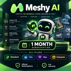 Meshy AI — 1 месяц / Все тарифные планы / Официальная подписка / Полная