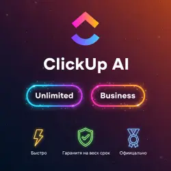 ClickUp AI Unlimited/Business 1-12M | Обновление/продление | Г.арантия