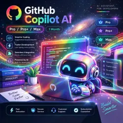 GitHub Copilot AI Pro / Pro+ / Max 1 Месяц | ПОЛНАЯ