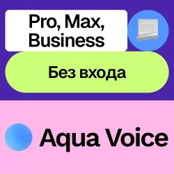 Aqua Voice | Pro, Max, Business | Месяц, год | Без входа