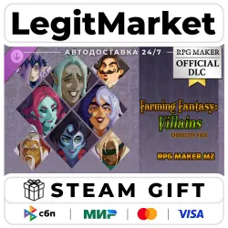 DLC RPG Maker MZ - Farming Fantasy Villains Character Pack / Steam АВТО / РУ + МИР