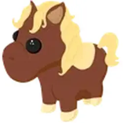Shetland Pony Dark Brown GAG2 Grow a Garden 2