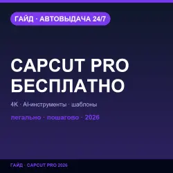 CapCut Pro бесплатно | Официальный триал и промо — гайд 2026