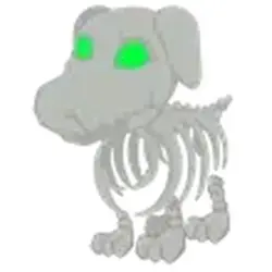 Halloween White Skeleton Dog ADM Adopt Me