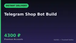 Telegram Shop Bot Build