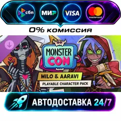 Monster Con - Aaravi & Milo (Playable Character Pack) DLC STEAM RU + МИР АВТОВЫДАЧА 24/7
