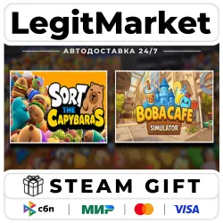 Boba Cafe Simulator & Sort The Capybaras / Steam АВТО / РУ + МИР