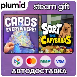 Cards Everywhere! X Sort The Capybaras Steam Gift / Россия + МИР / АВТО