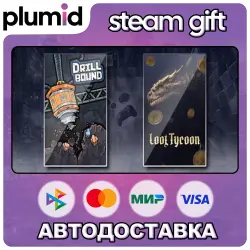 Drillbound & Loot Tycoon Steam Gift / Россия + МИР / АВТО