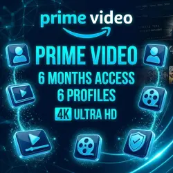 Amazon Prime Video 6 Месяцев 6 Профилей | 4K Ultra HD |