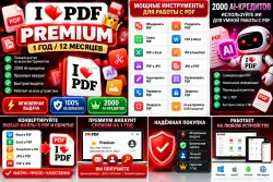iLovePDF Premium на 1 год | 12 месяцев | Полный доступ + 2000 AI-кредитов