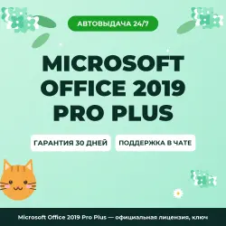 Microsoft Office 2019 Pro Plus — официальная лицензия, ключ