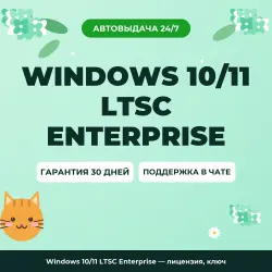Windows 10/11 LTSC Enterprise — лицензия, ключ