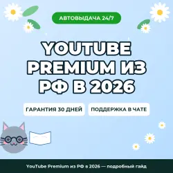 YouTube Premium из РФ в 2026 — подробный гайд