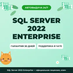 SQL Server 2022 Enterprise — официальная лицензия, ключ