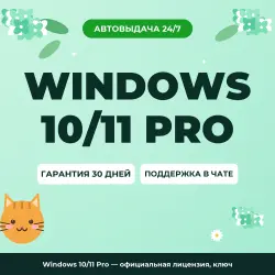 Windows 10/11 Pro — официальная лицензия, ключ