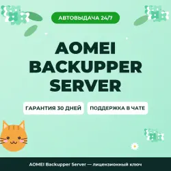 AOMEI Backupper Server — лицензионный ключ