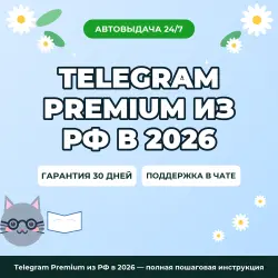 Telegram Premium из РФ в 2026 — полная пошаговая инструкция