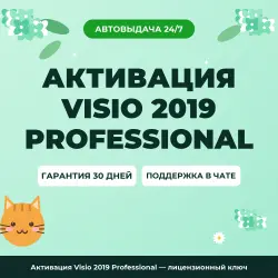 Активация Visio 2019 Professional — лицензионный ключ