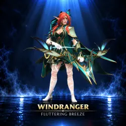 Windranger - Fluttering Breeze + Аркана Compass of the Rising Gale | Dota 2