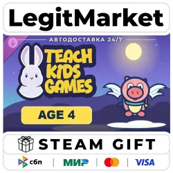 DLC Teach Kids Games: Age 4 / Steam АВТО / РУ + МИР