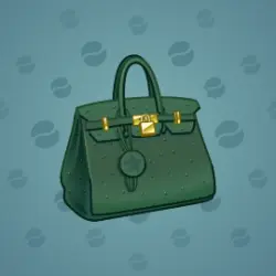 NFT Loot Bag Studded Green