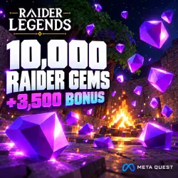 10,000 Raider Gems (+3,500 Bonus) для Raider Legends | Meta Quest DLC