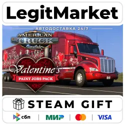 DLC American Truck Simulator - Valentine's Paint Jobs Pack / Steam АВТО / РУ + МИР